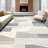 Ultra Soft Area Rug, Non Slip, Stain Resistant, Washable Area Rugs for Living Room, Bedroom, Rustic Textured Cream Pattern(Beige)