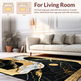 Bold Geometric Black Marble Vision(Black)