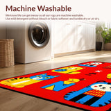 Colorful Geometric Shape Arrangement(Red)