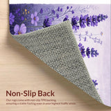 Ultra Soft Area Rug, Non Slip, Stain Resistant, Washable Area Rugs for Living Room, Bedroom, Warm Cozy Shag Design Element(Purple)