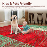 Distinctive Multi Hued Feminine Artwork(Red)