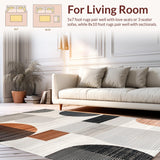 Ultra Soft Area Rug, Non Slip, Stain Resistant, Washable Area Rugs for Living Room, Bedroom, Elegant Minimalist Animal Theme(Gray)