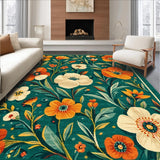 Charming Distressed Tiled Design(Green)