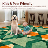 Earthy Tones Abstract Tiled Motif(Green)