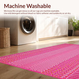 Ultra Soft Area Rug, Non Slip, Stain Resistant, Washable Area Rugs for Living Room, Bedroom, Unique Artistic Animal Representation(Pink)