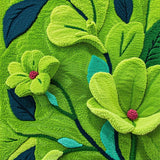 Ultra Soft Area Rug, Non Slip, Stain Resistant, Washable Area Rugs for Living Room, Bedroom, Whimsical Moss Green Bathroom Floral Mat(Green)