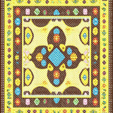 Ultra Soft Area Rug, Non Slip, Stain Resistant, Washable Area Rugs for Living Room, Bedroom, Lively Contemporary Floral Aesthetic(Brown)