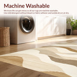 Ultra Soft Area Rug, Non Slip, Stain Resistant, Washable Area Rugs for Living Room, Bedroom, Sustainable Jute Textured Charm(Beige)