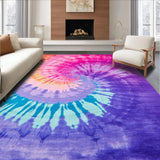 Ultra Soft Area Rug, Non Slip, Stain Resistant, Washable Area Rugs for Living Room, Bedroom, Enchanting Cozy Mixed Hues(Purple)