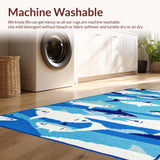 Coastal Blue Geometric Elegance(Blue)