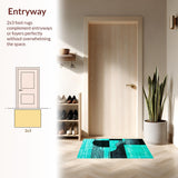 Contemporary Free form Abstract Aesthetic(Blue)