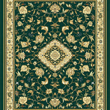 Forest Canopy Medallion with Ornate Interlocking Vines(Green)