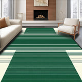 Stylish Geometric White and Green(Green)