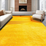 Ultra Soft Area Rug, Non Slip, Stain Resistant, Washable Area Rugs for Living Room, Bedroom, Abstract Yellow Living Room Non-Shedding Carpet(Yellow)