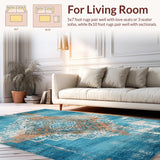 Striking Vibrant Patchwork Elements(Blue)