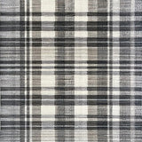 Ultra Soft Area Rug, Non Slip, Stain Resistant, Washable Area Rugs for Living Room, Bedroom, Contemporary Minimalist Rug Featuring Crisp Black And White Parallel Stripes(Gray)