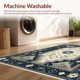 Ultra Soft Area Rug, Non Slip, Stain Resistant, Washable Area Rugs for Living Room, Bedroom, Whimsical Lunar Harmony Pattern(Beige)