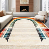 Ultra Soft Area Rug, Non Slip, Stain Resistant, Washable Area Rugs for Living Room, Bedroom, Serene Minimalist Ombre Effect(Beige)