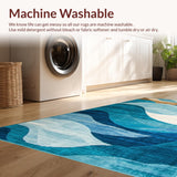 Fresh Nautical Flowing Lines(Blue)