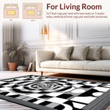 Dynamic Monochrome Vortex Aesthetic(Black)