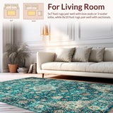 Vintage Teal Medallion Aesthetic(Blue)
