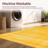 Ultra Soft Area Rug, Non Slip, Stain Resistant, Washable Area Rugs for Living Room, Bedroom, Sunny Warmth Farmhouse Essence(Yellow)