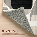 Contemporary Cream and Black Motif(Beige)