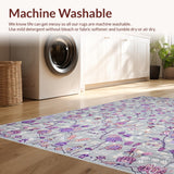 Ultra Soft Area Rug, Non Slip, Stain Resistant, Washable Area Rugs for Living Room, Bedroom, Contemporary Cosmic Motif(Gray)