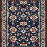 Striking Symmetrical Geometric Layout(Blue)