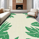 Ultra Soft Area Rug, Non Slip, Stain Resistant, Washable Area Rugs for Living Room, Bedroom, Playful Earth Tones Animal Motif(Green)