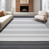 Ultra Soft Area Rug, Non Slip, Stain Resistant, Washable Area Rugs for Living Room, Bedroom, Sophisticated Diamond Motif Accent(Gray)