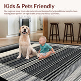 Ultra Soft Area Rug, Non Slip, Stain Resistant, Washable Area Rugs for Living Room, Bedroom, Charming Earthy Animal Print Aesthetic(Black)