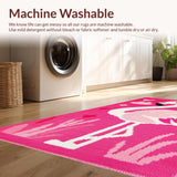 Lively Cartoon Flamingo Illustration(Pink)