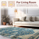 Elegant Floral Ogee Composition(Blue)