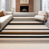 Ultra Soft Area Rug, Non Slip, Stain Resistant, Washable Area Rugs for Living Room, Bedroom, Transitional Soft Beige Geometry(Beige)