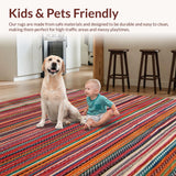 Eclectic Warm Toned Stripes(Red)