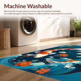 Transitional Contemporary Fish Art(Blue)