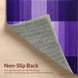 Ultra Soft Area Rug, Non Slip, Stain Resistant, Washable Area Rugs for Living Room, Bedroom, Warm Monochrome Plush Experience(Purple)