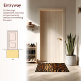 Ultra Soft Area Rug, Non Slip, Stain Resistant, Washable Area Rugs for Living Room, Bedroom, Artistic Contemporary Pattern Fusion(Brown)