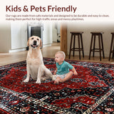 Elegant Black Distressed Design(Red)