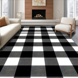 Contemporary Farmhouse Plaid Style(Black)