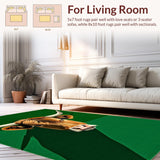 Ultra Soft Area Rug, Non Slip, Stain Resistant, Washable Area Rugs for Living Room, Bedroom, Cheerful Farmhouse Chic Approach(Brown)