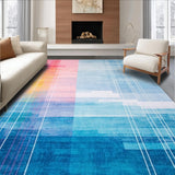 Lively Multi Colored Abstract Flow(Blue)