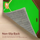 Dynamic Green and Brown Sports Motif(Green)