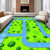 Colorful Traffic Map Illustration(Green)