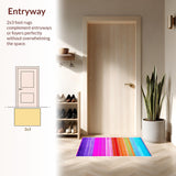 Eclectic Rainbow Wave Artistry(Blue)