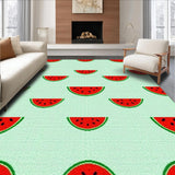 Ultra Soft Area Rug, Non Slip, Stain Resistant, Washable Area Rugs for Living Room, Bedroom, Artistic Juicy Fruit Appeal(Red)