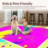 Eclectic Vibrant Curvilinear Shapes(Pink)