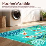 Brightly Colorful Pond Scene(Blue)