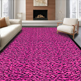 Ultra Soft Area Rug, Non Slip, Stain Resistant, Washable Area Rugs for Living Room, Bedroom, Feminine Blush Animal Print Aesthetic(Pink)